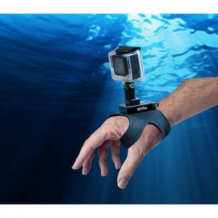 Glove with Quick Release w/ GoPro mount BigBlue