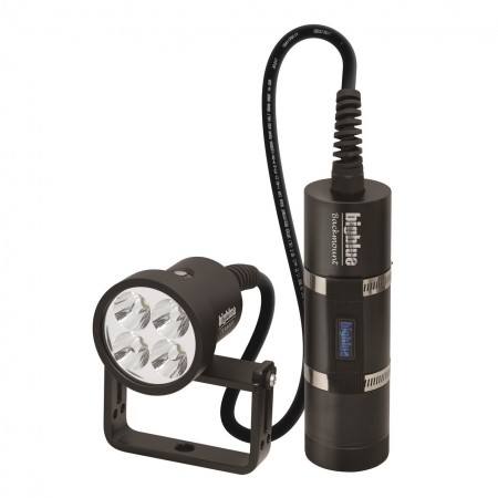 TL4800P Backmount : Tech light 10° with canister, 180° cable and protective case