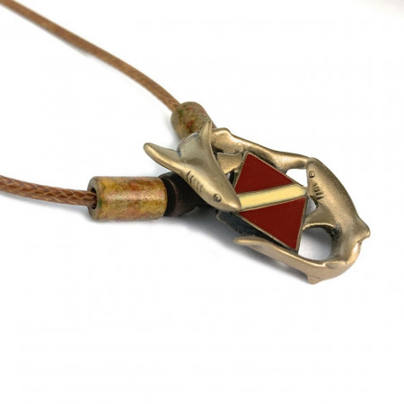 shark-pendant-dive-flag-bronze-made-in-canada