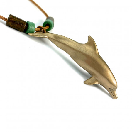 dolphin-pendant-bronze-and-pearls-made-in-canada