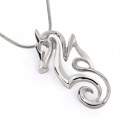 hippocampe-collier-argent-made-in-canada