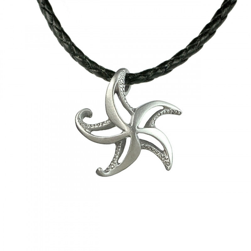 pendant-starfish-pewter-made-in-canada